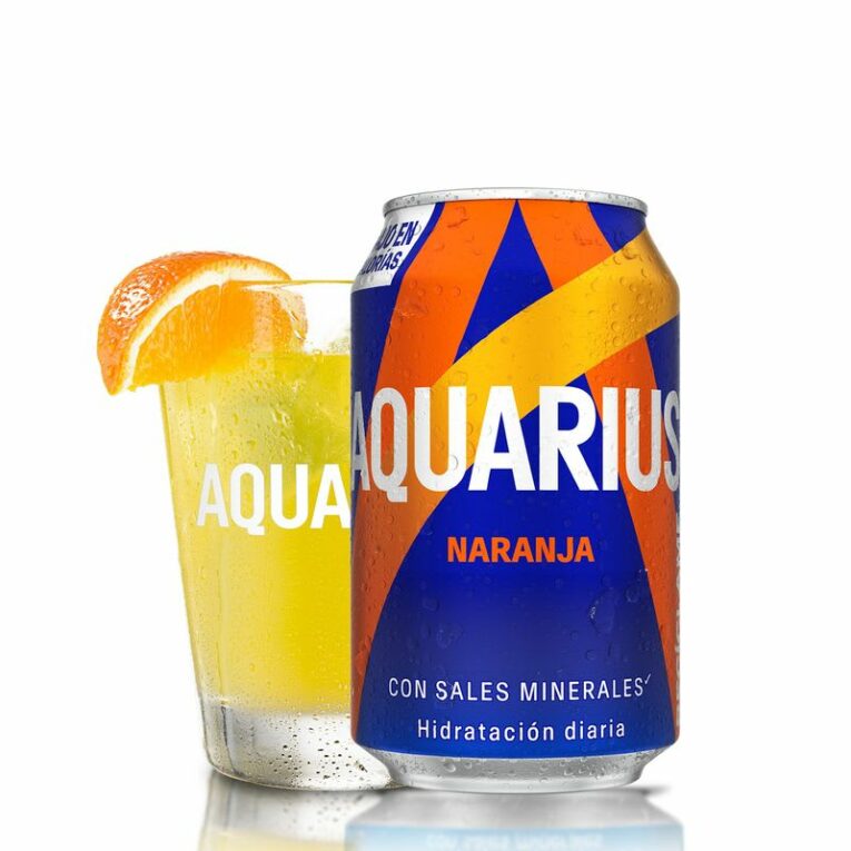 AQUARIUS NARANJA LATA 33 CL