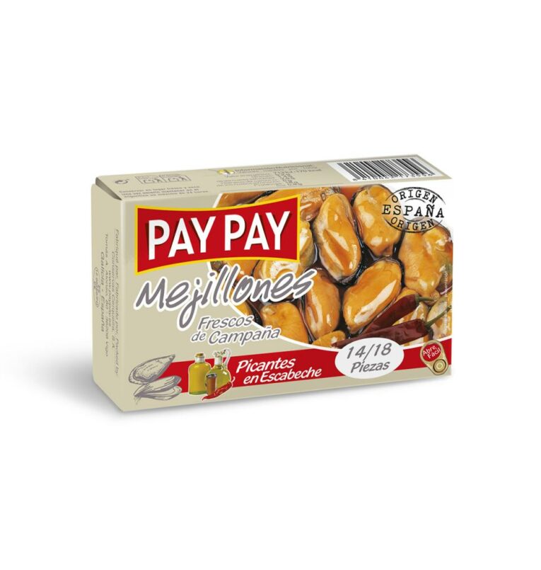 MEJILLONES PTE.ESCABECHE PAY PAY 14 18 115 GR