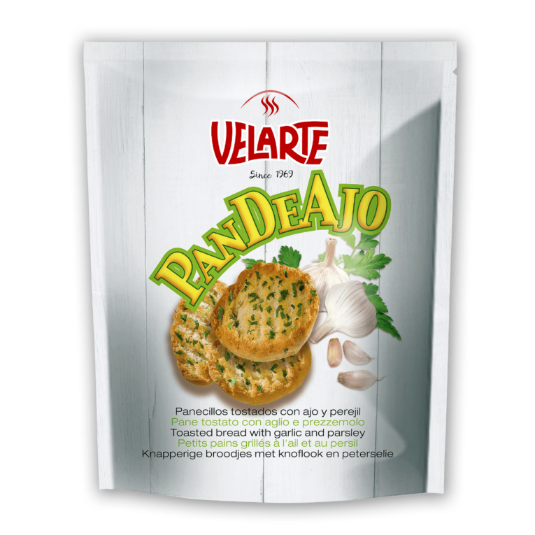 PAN TOSTADO AJO VELARTE BOLSA 160 GR.